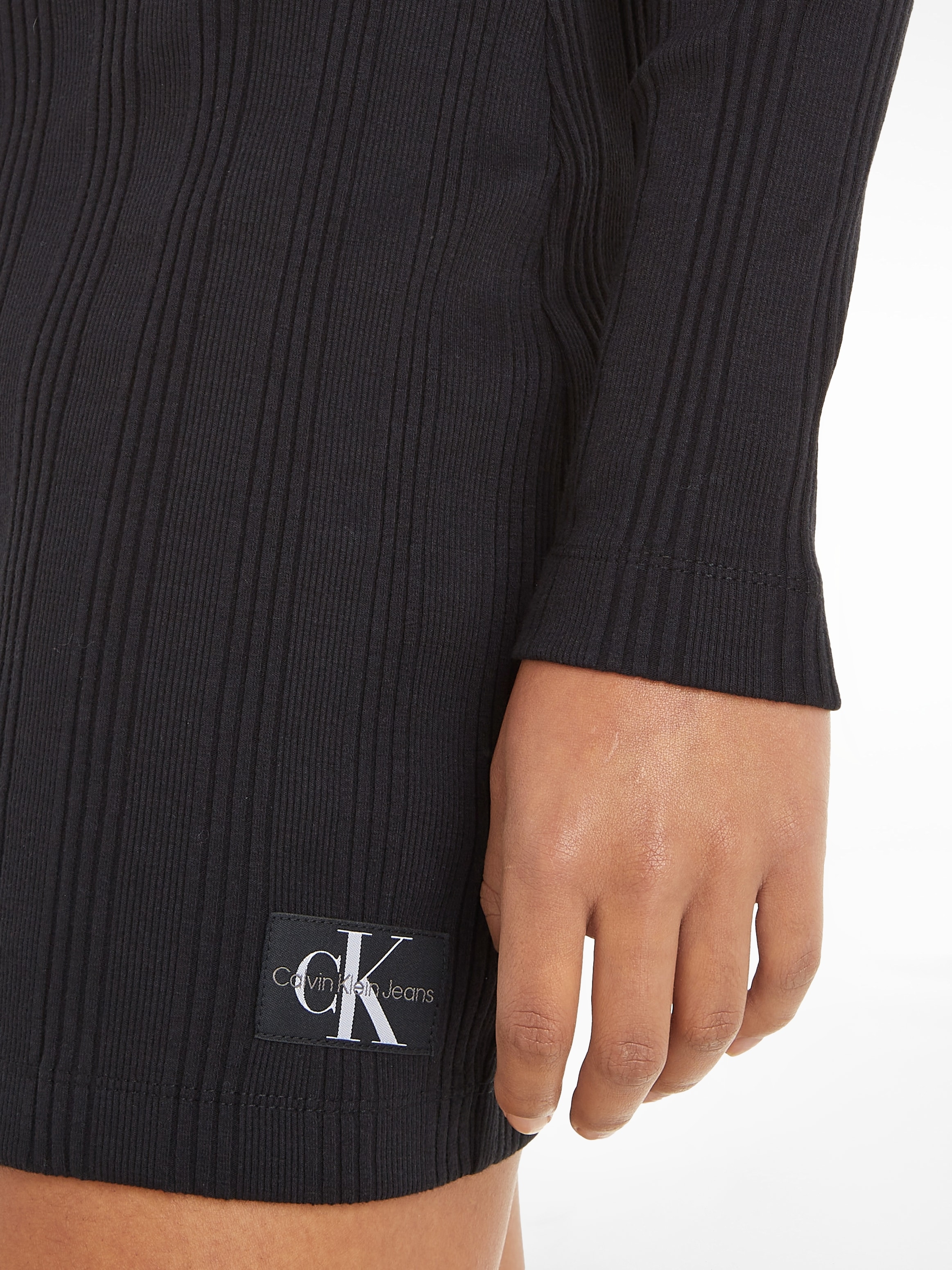 Calvin Klein Jeans Shirtkleid »BADGE ELONGATED RIB SHIRT DRESS« online |  I\'m walking