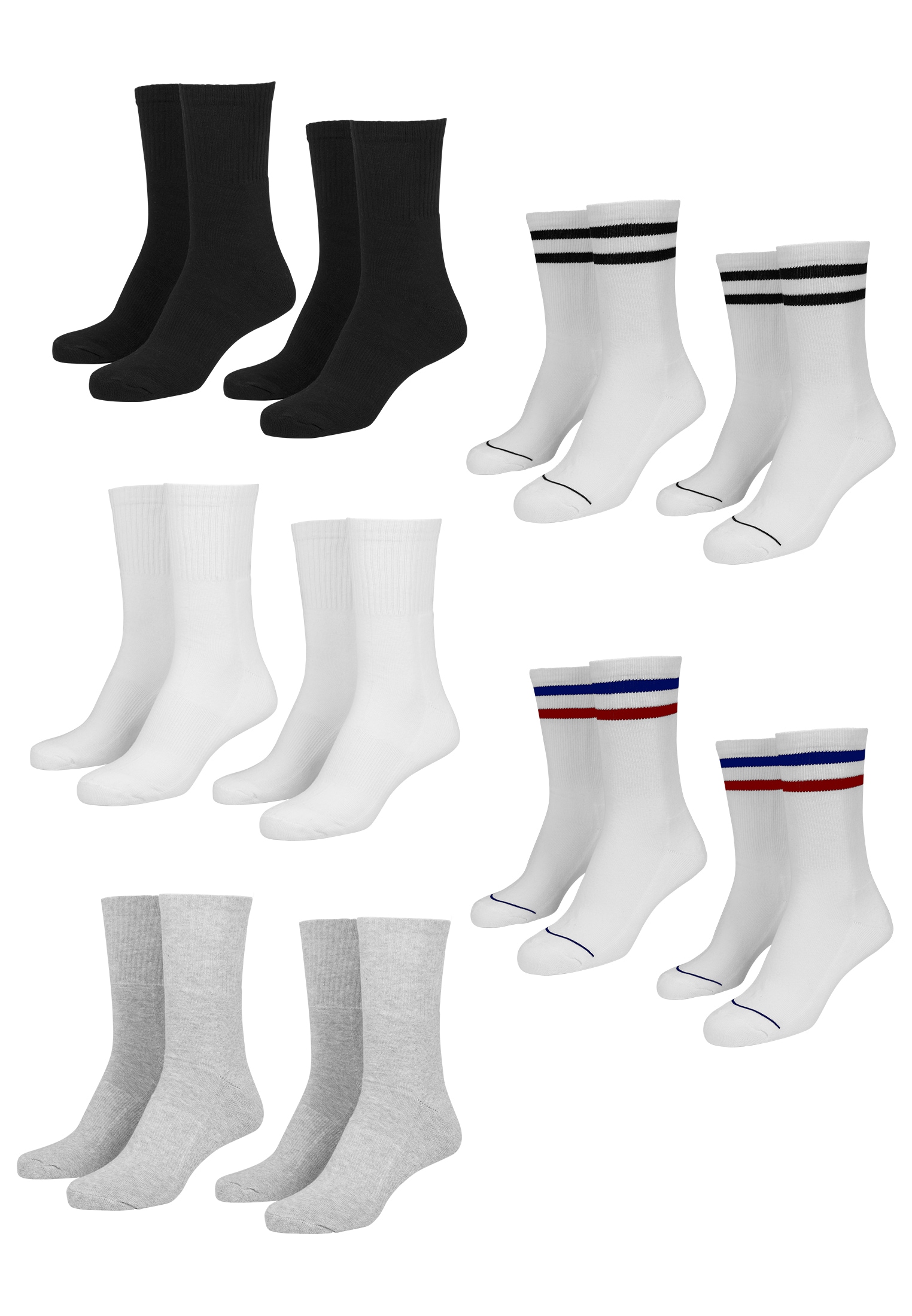 URBAN CLASSICS Freizeitsocken »Accessoires Sporty Socks 10-Pack«, (1 Paar)  online kaufen | I\'m walking