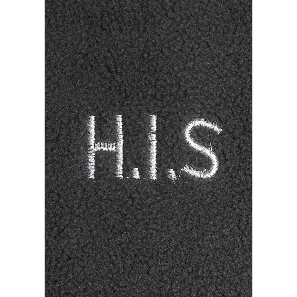H.I.S Fleecejacke »aus nachhaltig recyceltem Polyester«, in großen Größen
