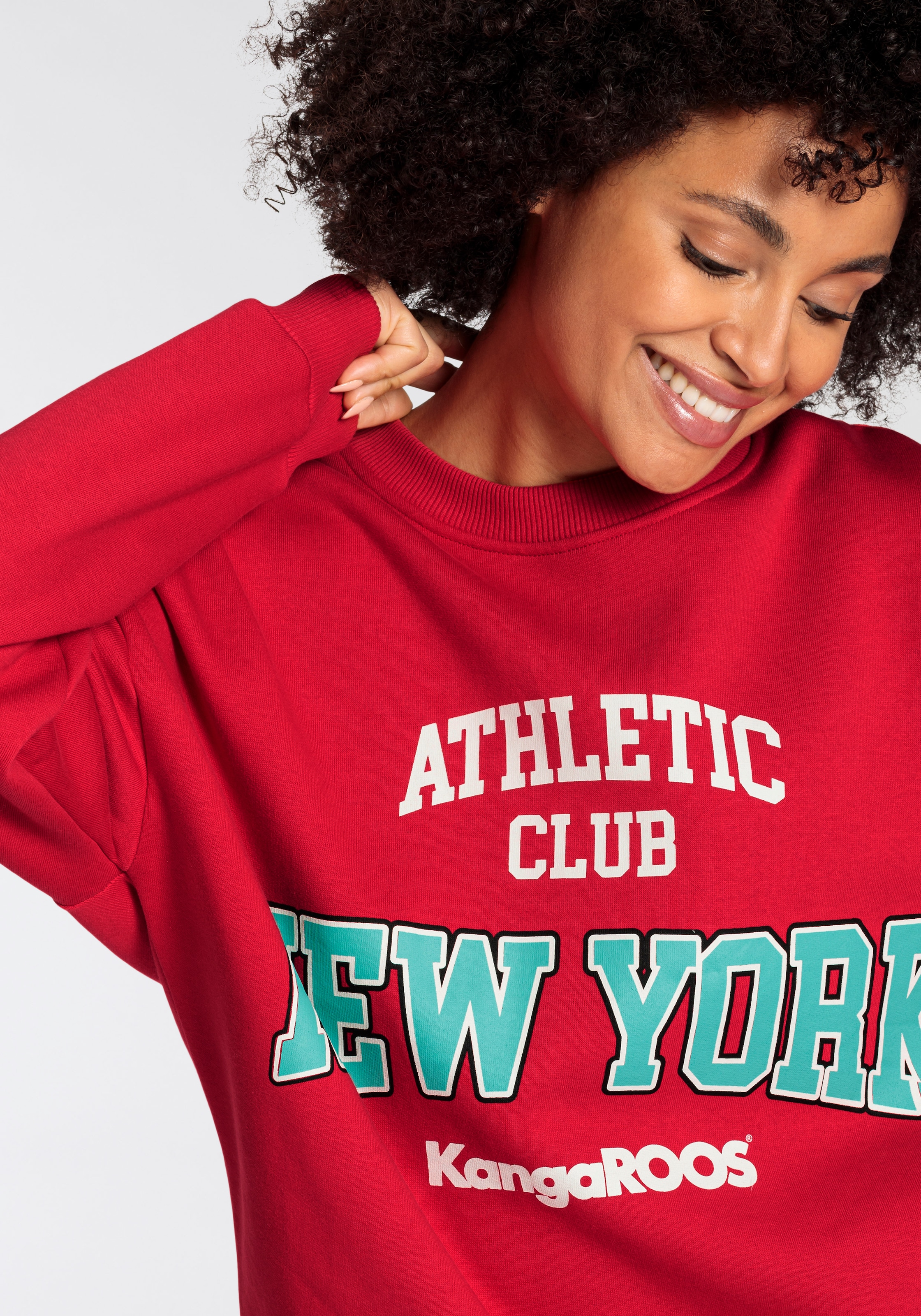 KangaROOS Sweatshirt, mit großem Logodruck - im online NEUE | KOLLEKTION I\'m walking College-Style kaufen