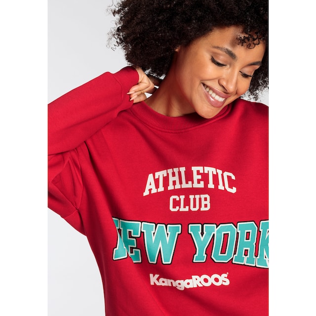 KangaROOS Sweatshirt, mit großem Logodruck im College-Style - NEUE  KOLLEKTION online kaufen | I\'m walking
