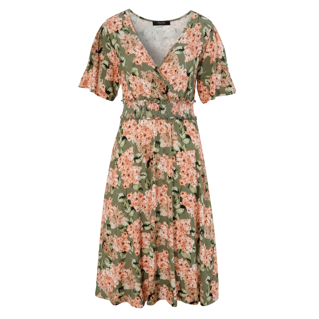 Aniston CASUAL Sommerkleid mit romantischem Blumendruck