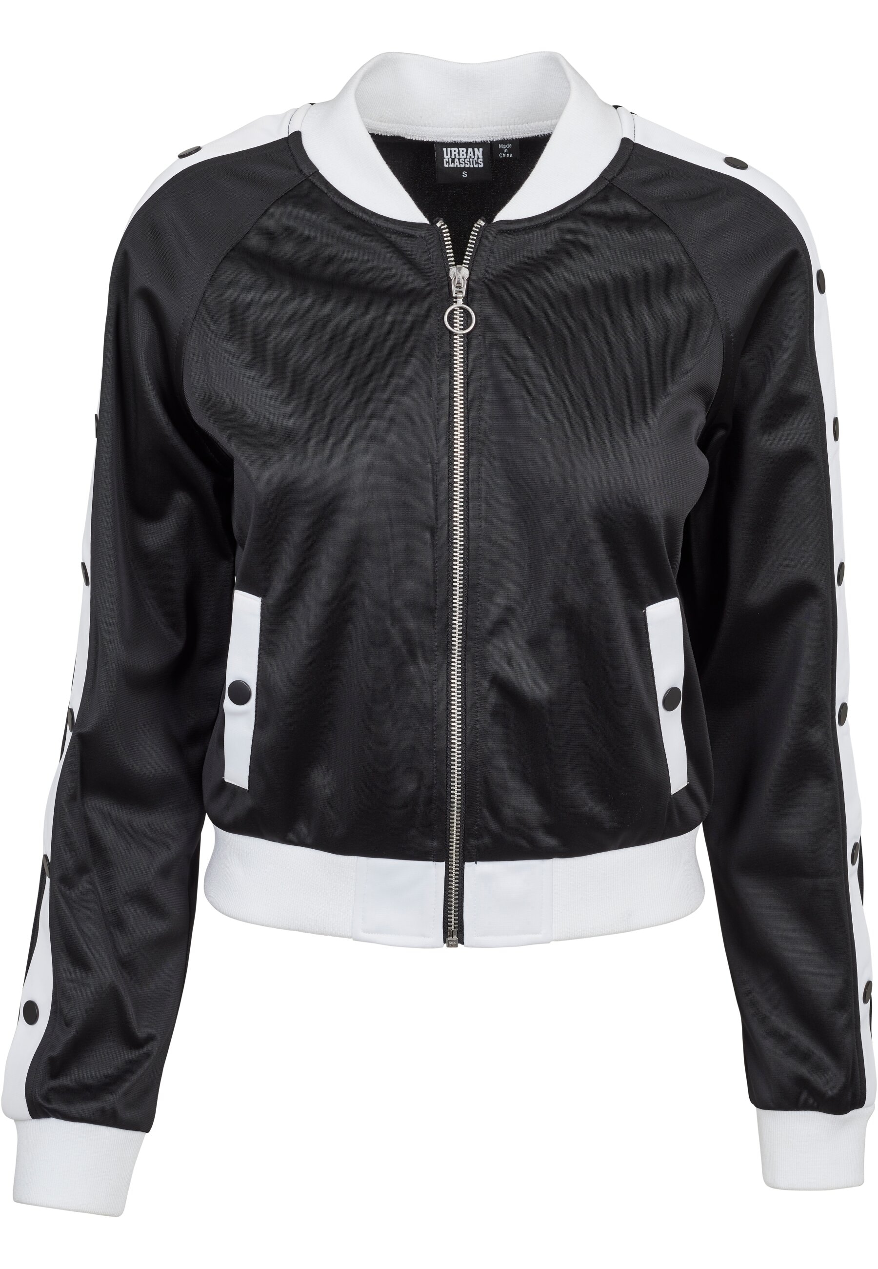 URBAN CLASSICS Strickfleecejacke »Damen Ladies Button Up Track Jacket«, (1  St.), ohne Kapuze bestellen