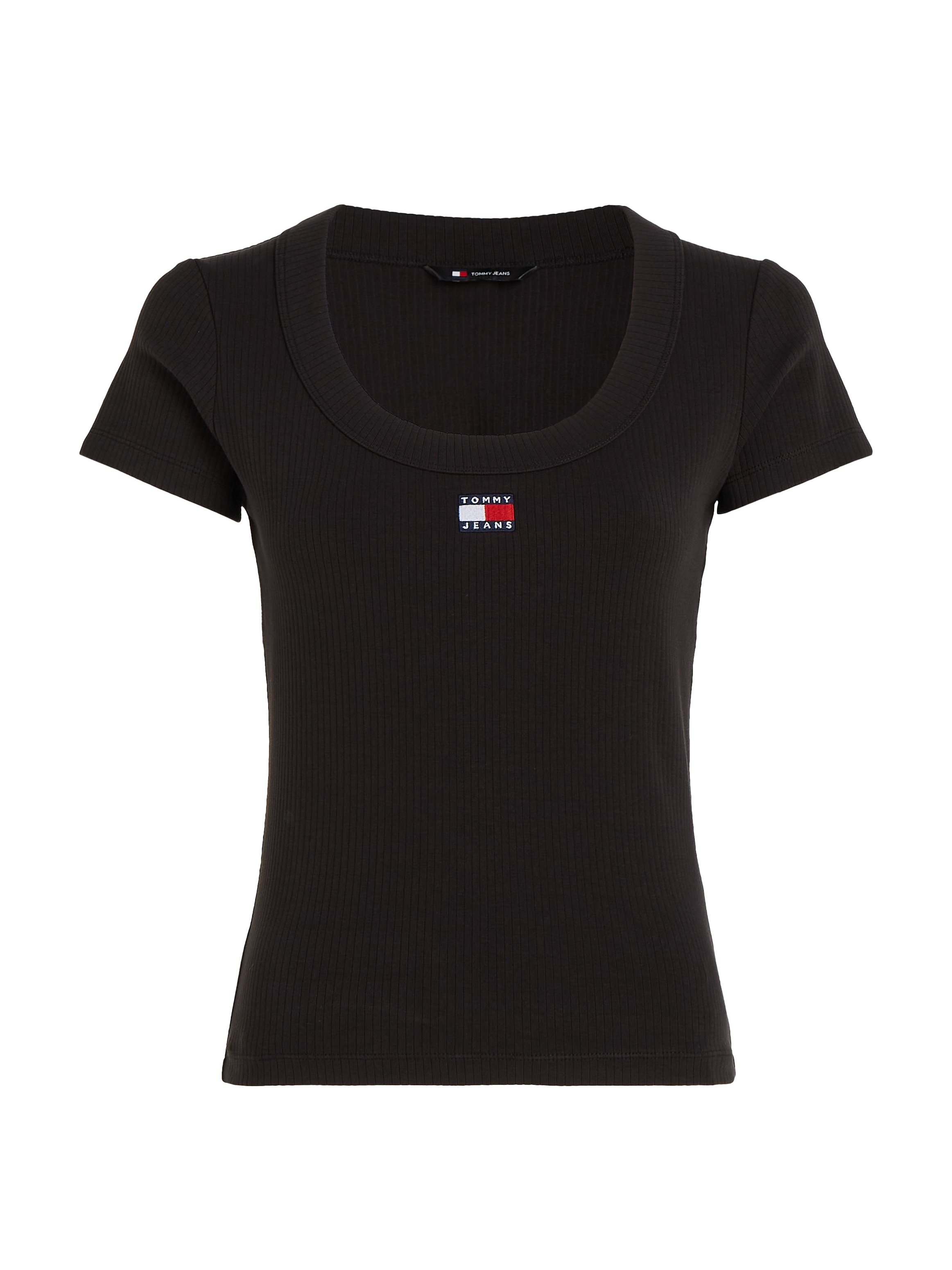 Tommy Jeans T-Shirt »TJW SLIM BADGE RIB TEE SS«, mit Logostickerei online  kaufen | I\'m walking