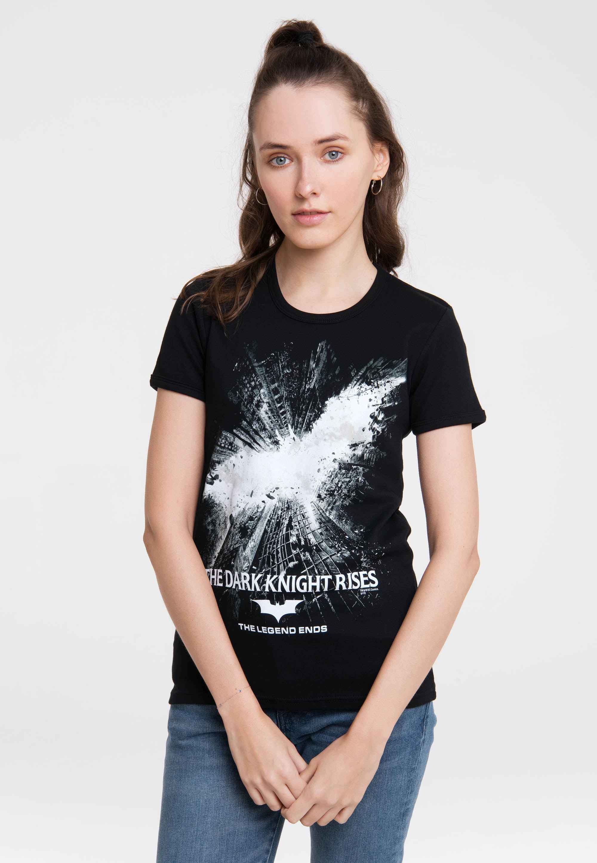 »Batman The I\'m T-Shirt LOGOSHIRT Dark Design – Rises«, online mit walking lizenziertem | Knight