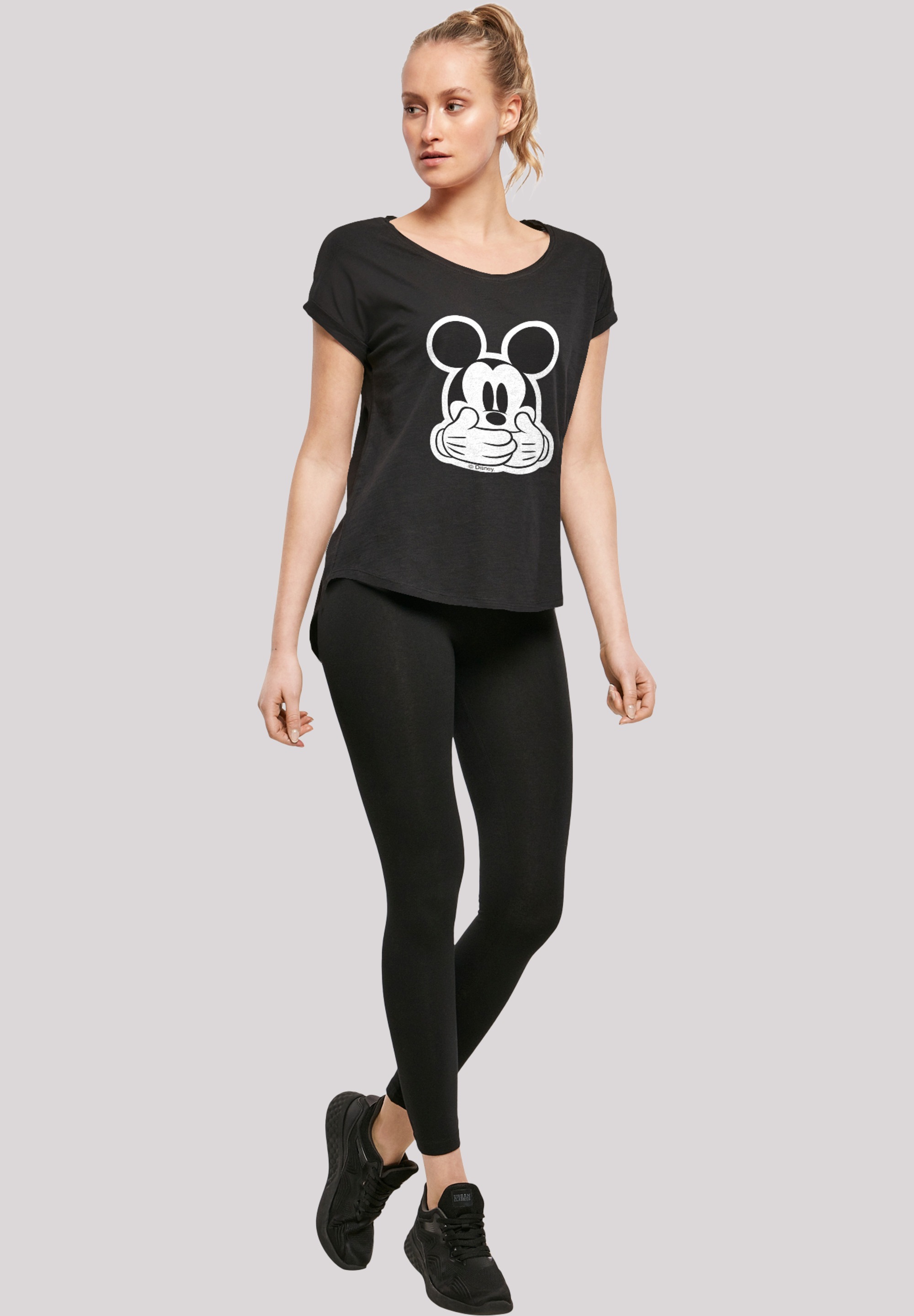 F4NT4STIC T-Shirt »Micky Maus | walking I\'m Speak«, Don\'t shoppen Print