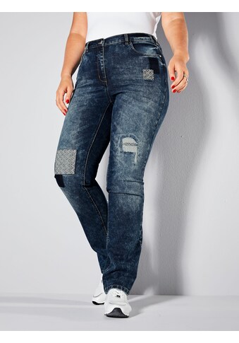 MIAMODA 5-Pocket-Jeans, mit Patches kaufen