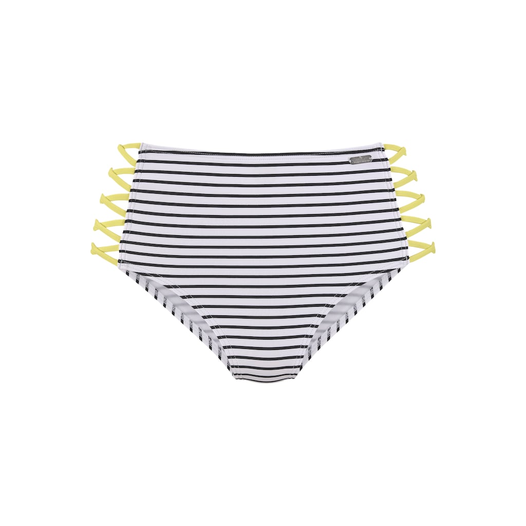 Venice Beach Highwaist-Bikini-Hose »Camie«, mit gekreuzten, seitlichen Bändern
