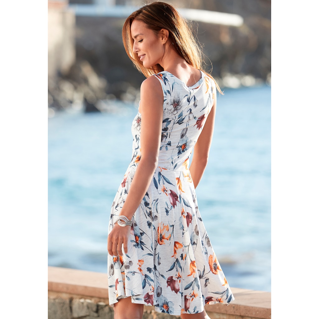 Vivance Jerseykleid, mit Blumendruck