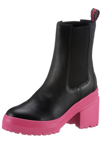 Tommy Jeans Chelseaboots »TOMMY JEANS COLOR OUTSOLE BOOT«, mit Logoschriftzug kaufen