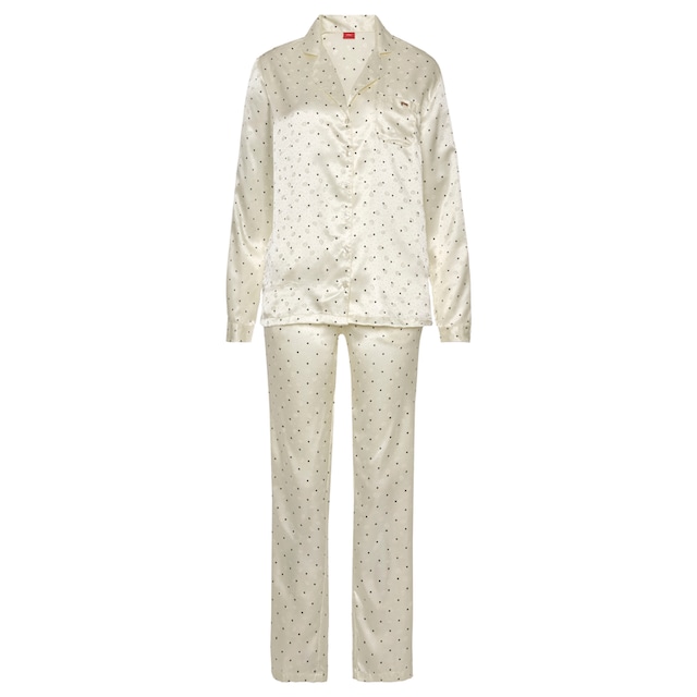 Rechnung auf Stück), & 1 tlg., Wäsche Pyjama, gemustertem s.Oliver Satin Bodywear (2 aus bestellen