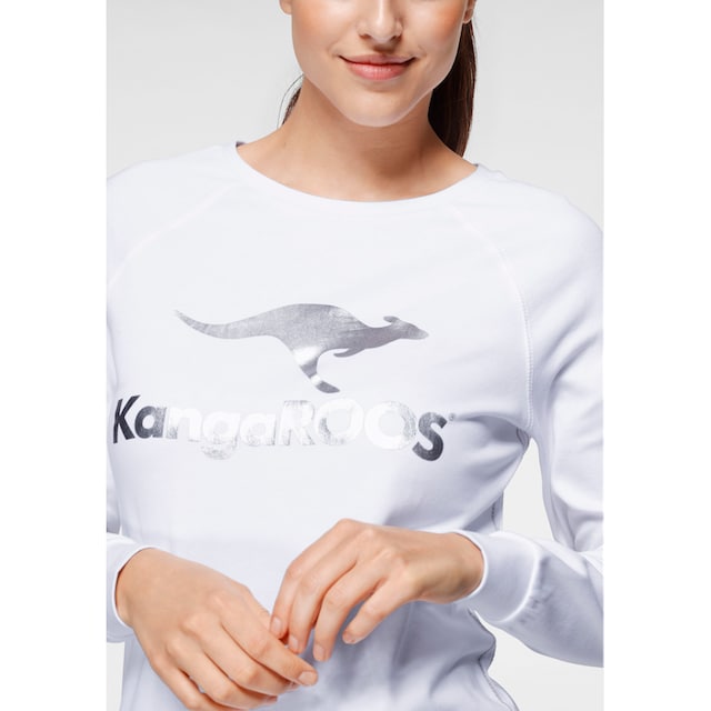 mit vorne online Label-Print großem Sweater, KangaROOS