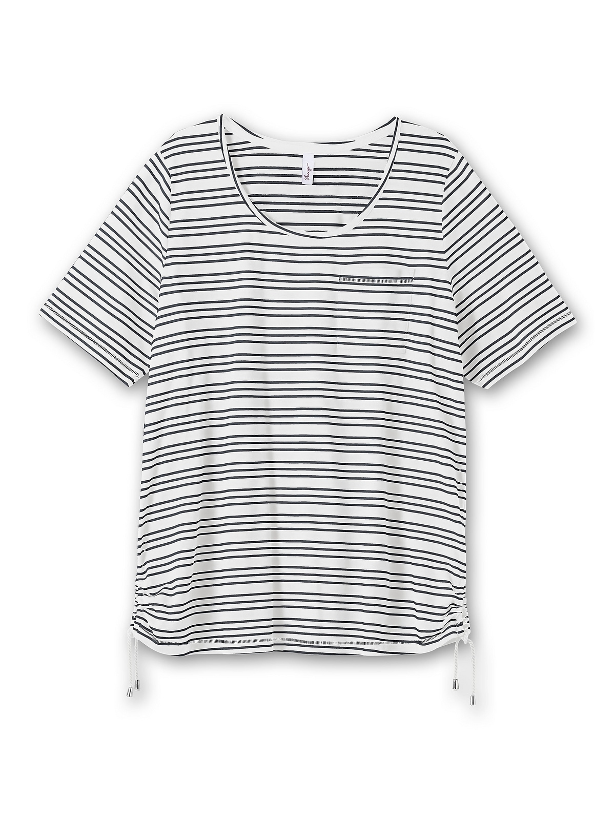 T-Shirt mit Sheego Größen«, der shoppen in Seitennaht »Große Tunnelzug