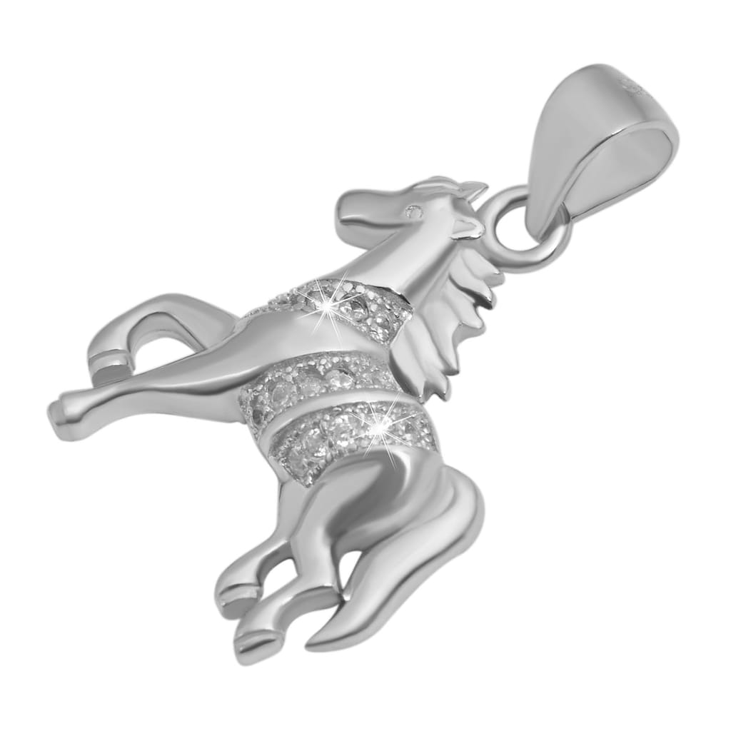 aus Silber 925 Zirkonia Adelia´s Pferd mit Kettenanhänger Anhänger