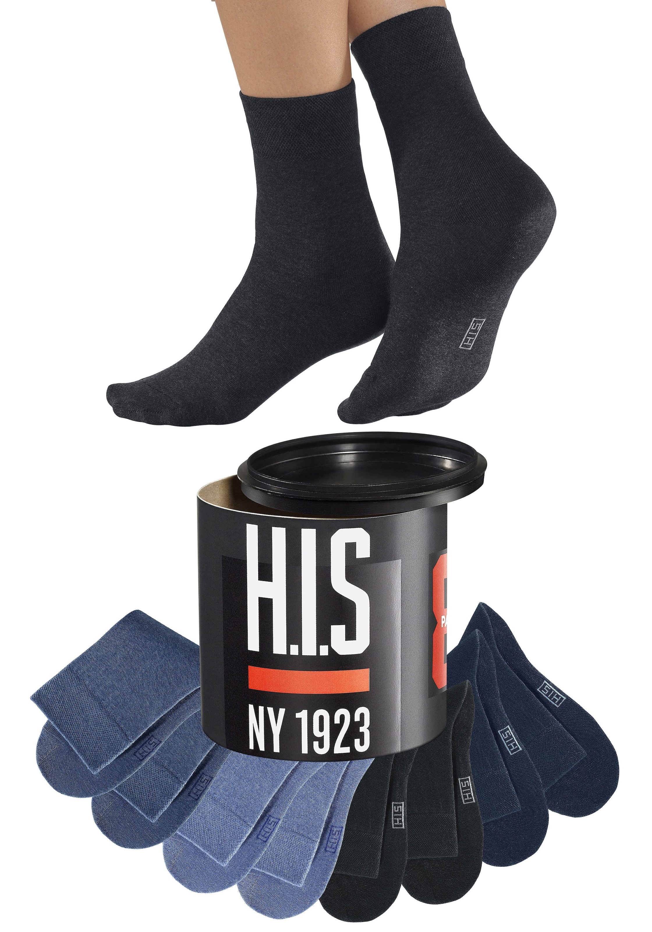 H.I.S Socken, (Dose, 8 Paar), walking in der I\'m bestellen | Geschenkdose
