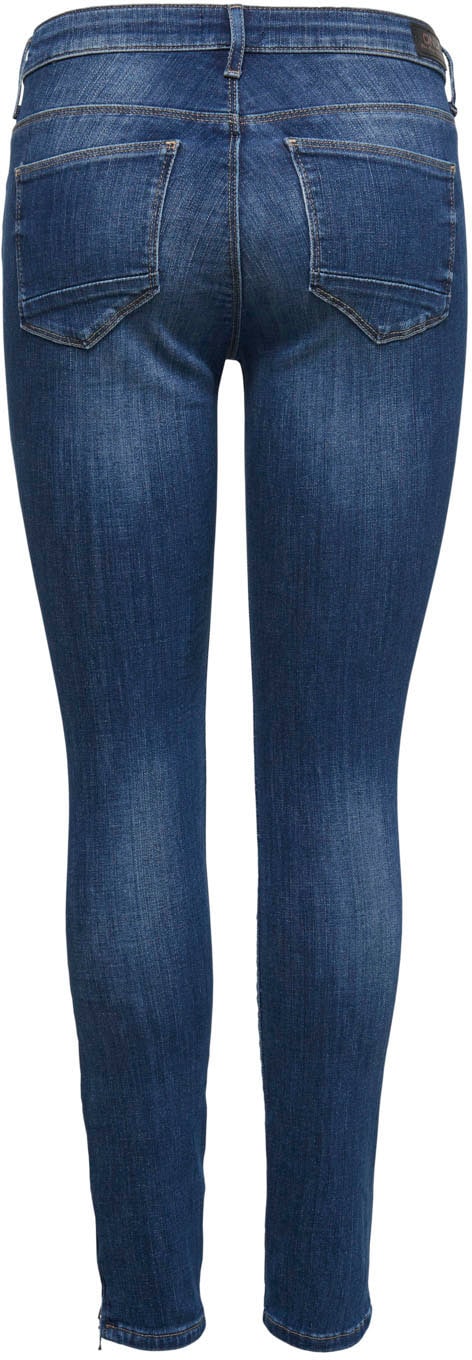 unverzichtbar Only Skinny-fit-Jeans online I\'m am »ONLKENDELL walking Saum mit | LIFE«, Zipper