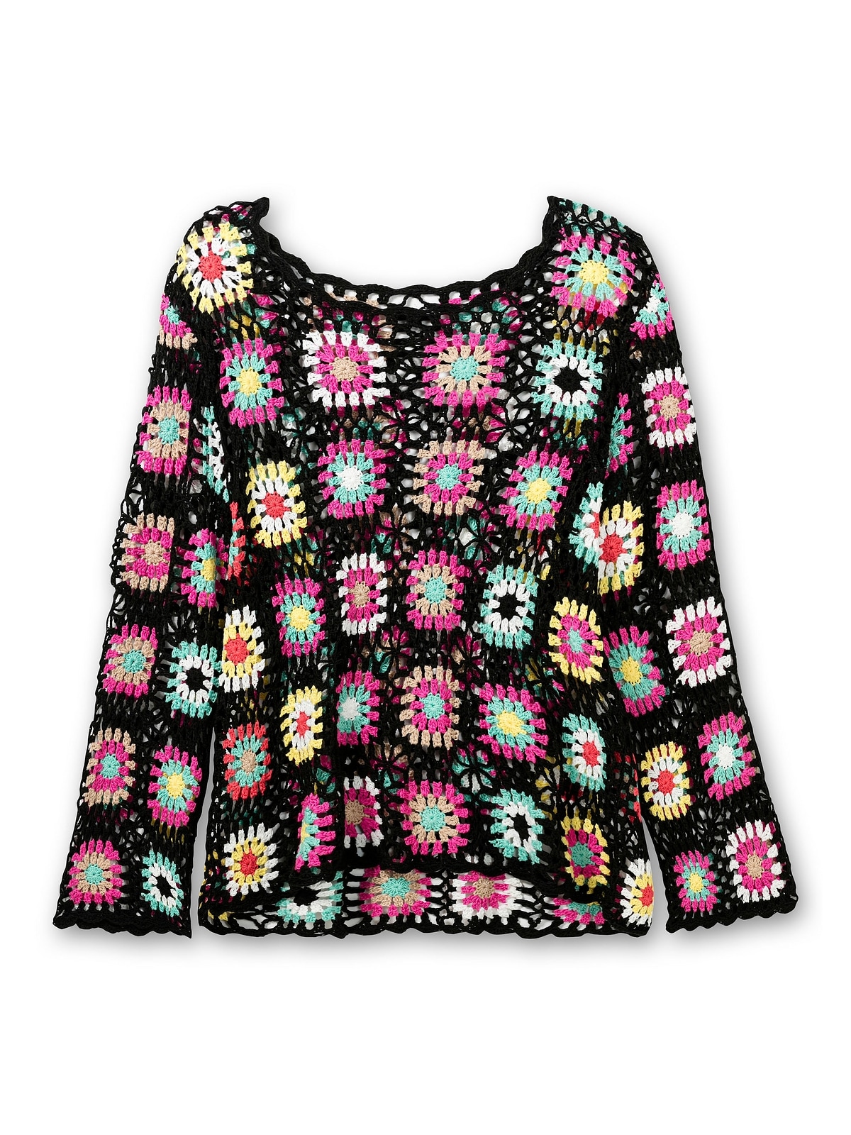sheego by Joe Crochet-Muster Strickpullover shoppen im Browns »Große Größen«