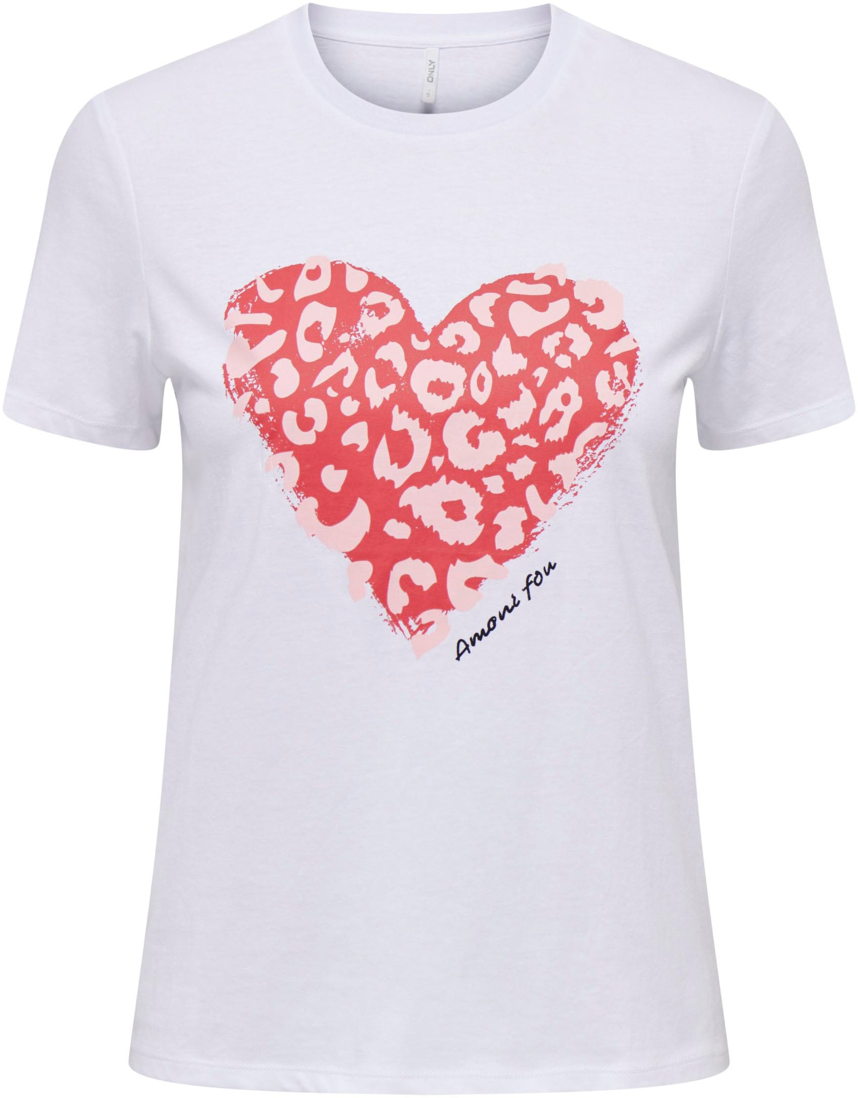 ONLY Kurzarmshirt HEART »ONLBENJI BOX kaufen REG TOP S/S JRS«