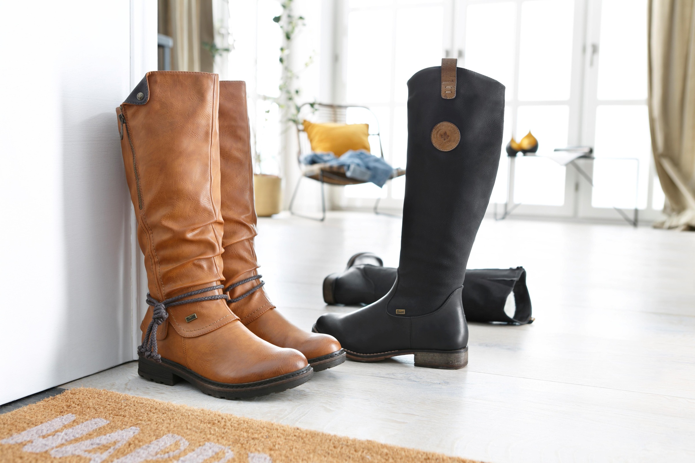 Posta Itd Orah Rieker Weitschaftstiefel Braun Solidasarockllc Com