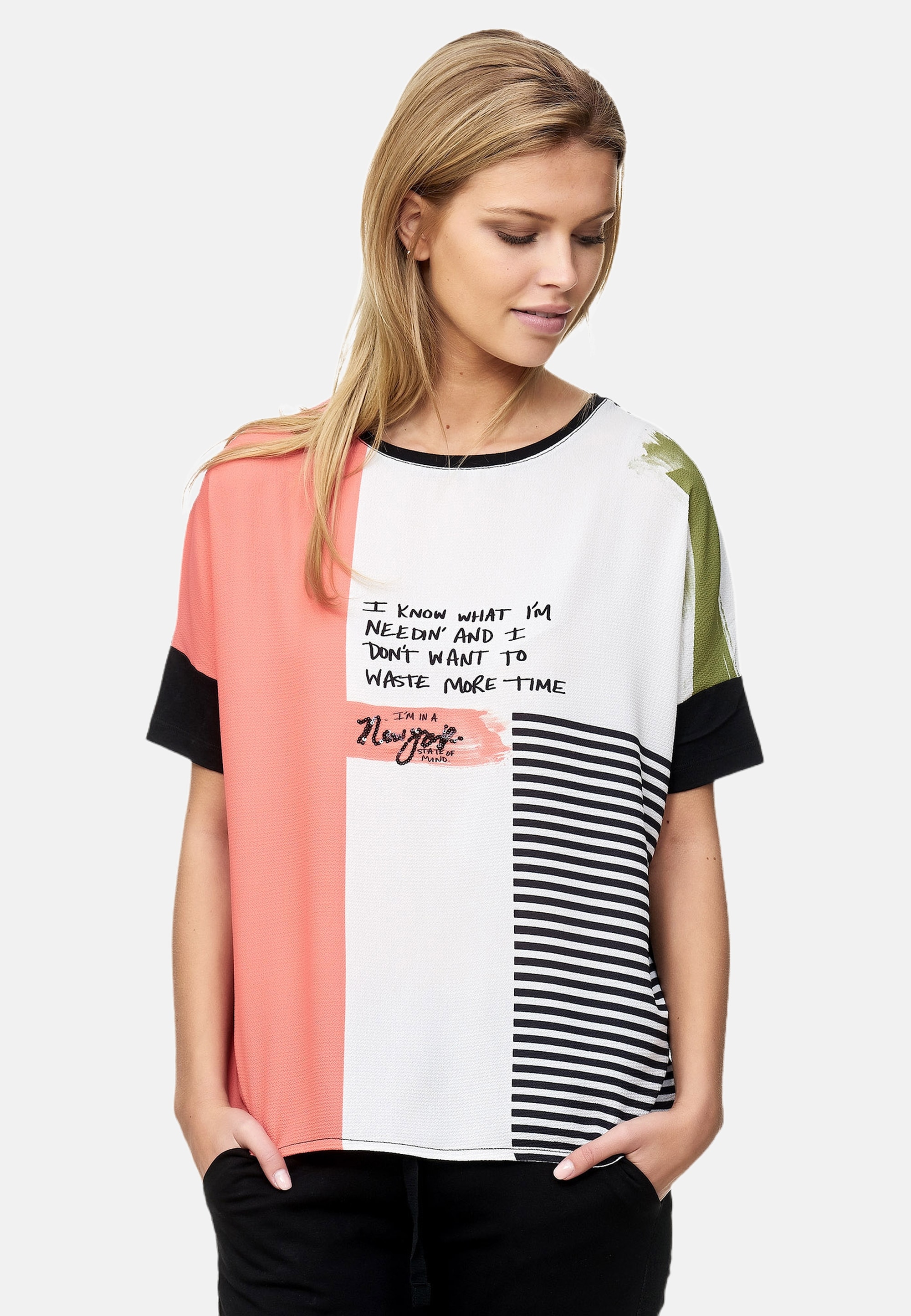 Decay T-Shirt, Schriftzug-Print mit coolem walking | I\'m
