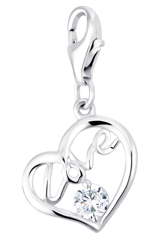 Amor Charm Herz »2016109«, mit Zirkonia (synth.) kaufen