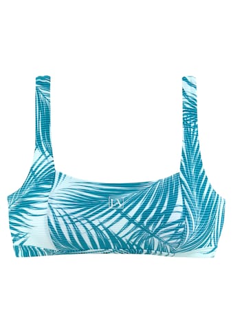 LASCANA ACTIVE Bustier-Bikini-Top »Coal«, im Mustermix aus Palmen und Streifen kaufen