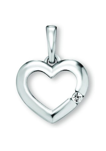 ONE ELEMENT Kettenanhänger »Zirkonia Herz Herz Anhänger aus 925 Silber«, Herz kaufen