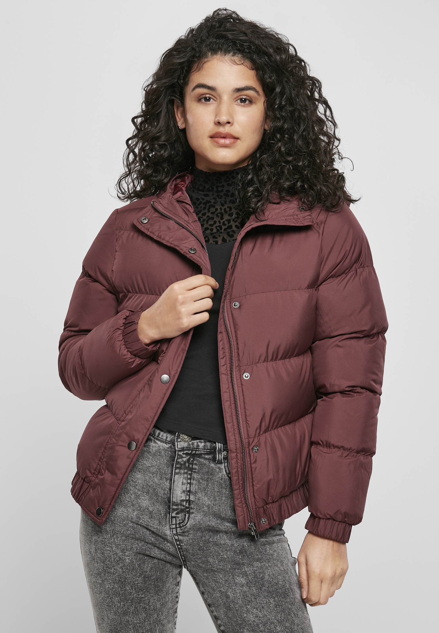 URBAN CLASSICS Winterjacke »Damen Ladies Hooded Puffer Jacket«, (1 St.)  online kaufen | I\'m walking