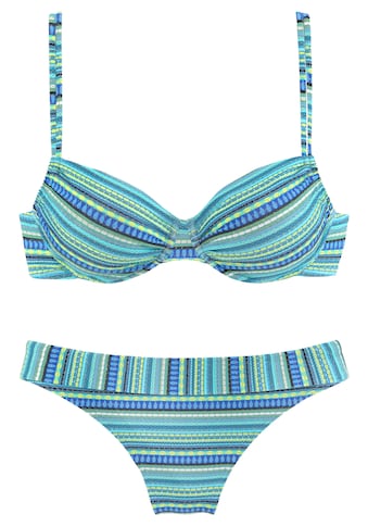 LASCANA Bügel-Bikini, mit glitzernden Streifen kaufen