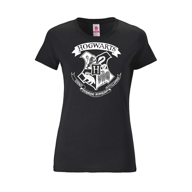 LOGOSHIRT T-Shirt »Harry Potter - Hogwarts Logo (Weiß)«, mit lizenziertem  Originaldesign shoppen
