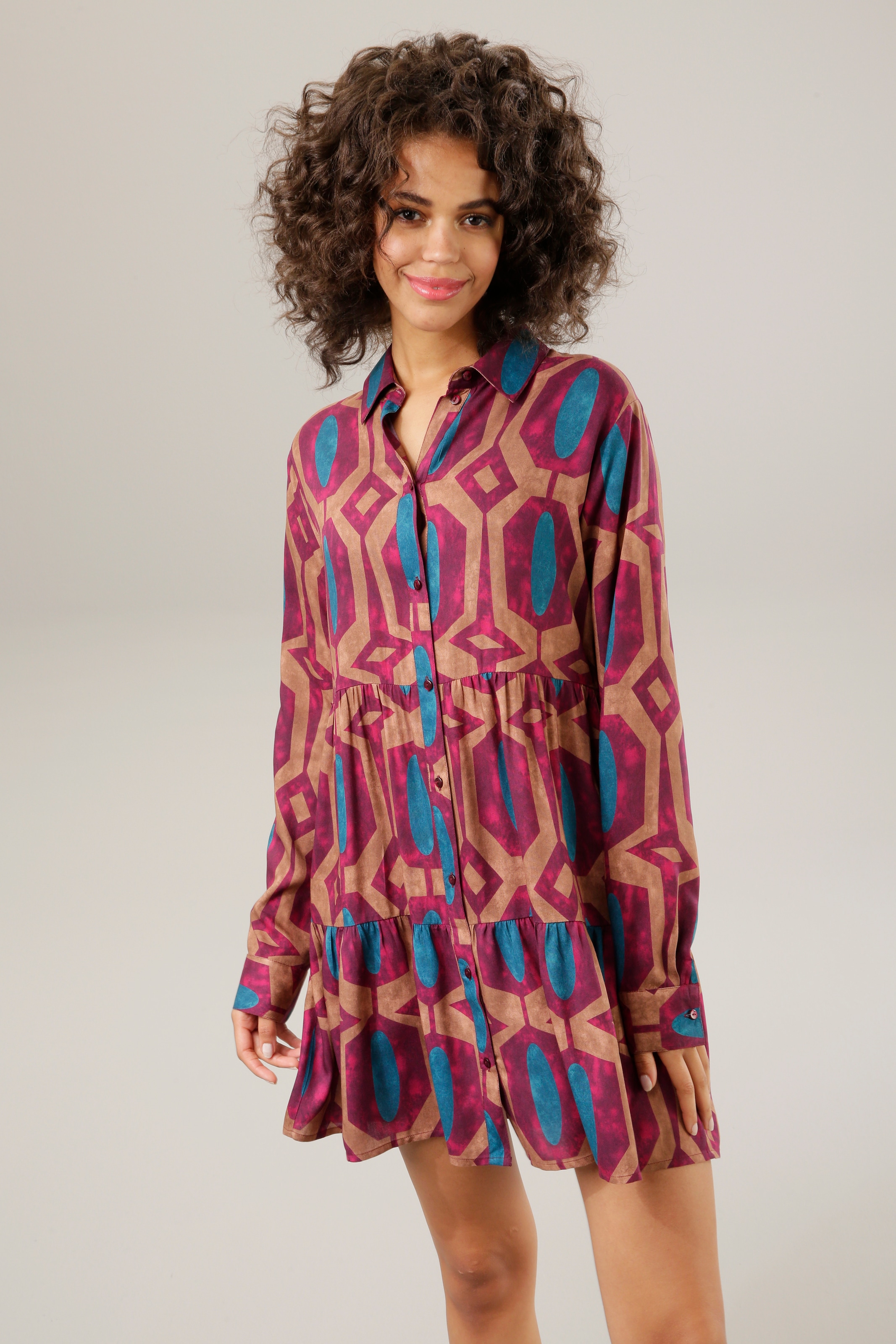 Aniston CASUAL Hemdbluse, mit Batikdruck im Retro-Stil bestellen | I'm  walking
