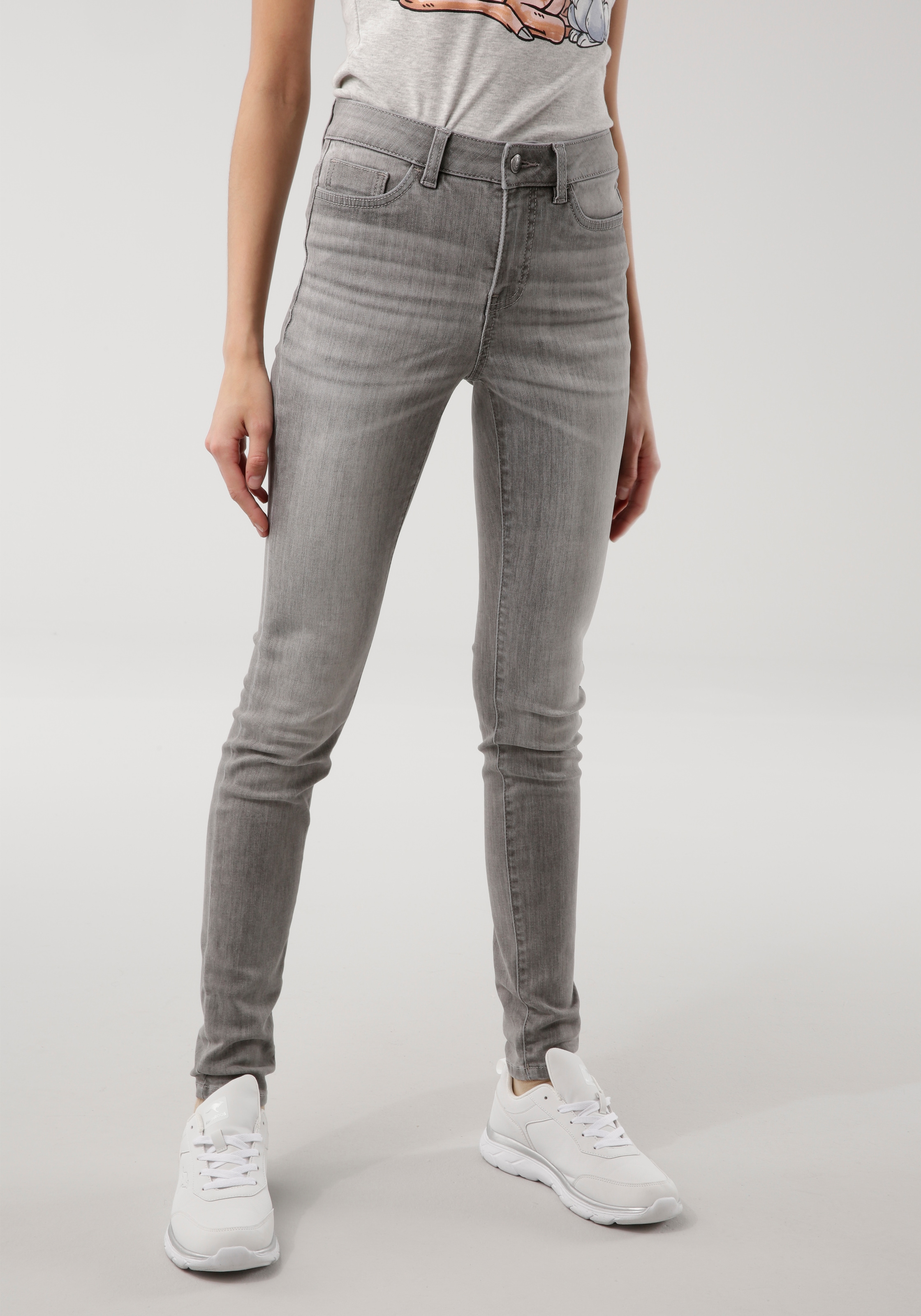 5-Pocket-Jeans RISE«, KangaROOS SKINNY HIGH mit walking used-Effekt I\'m online | »SUPER