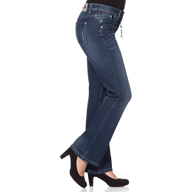 am Größen«, »Große Joe Bund sheego Pailletten mit Browns Bootcut-Jeans by bestellen
