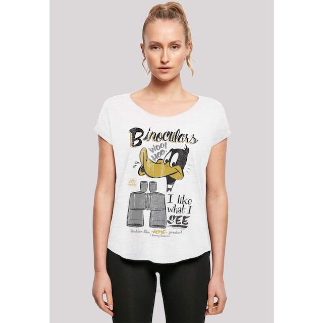 F4NT4STIC T-Shirt »Long Cut T-Shirt Looney Tunes Daffy Duck Binoculars  Vintage«, Print kaufen