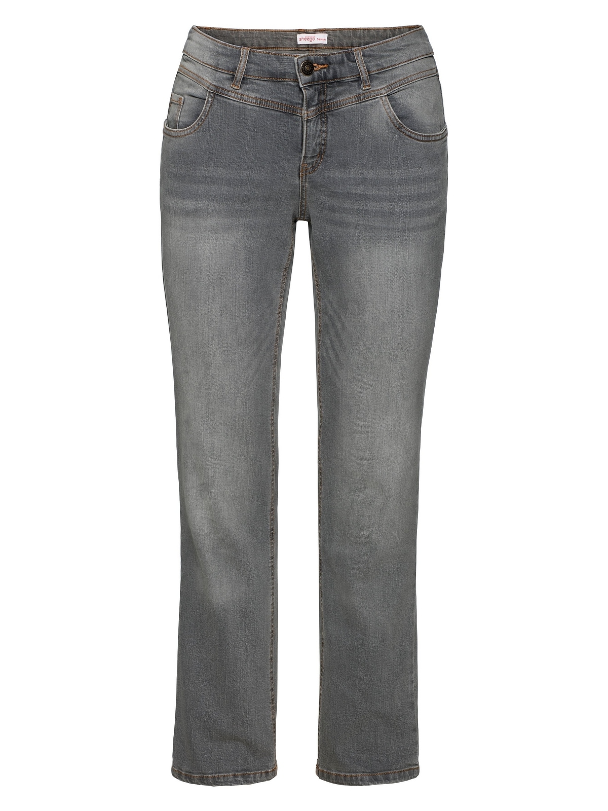 Sheego Stretch-Jeans »Große Größen«, kaufen walking Gerade« Used-Effekten »Die mit | I\'m