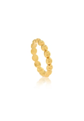 JULES & GENTS Fingerring »Connecting Beads Gold«, Sterlingsilber gelbvergoldet Glanz kaufen