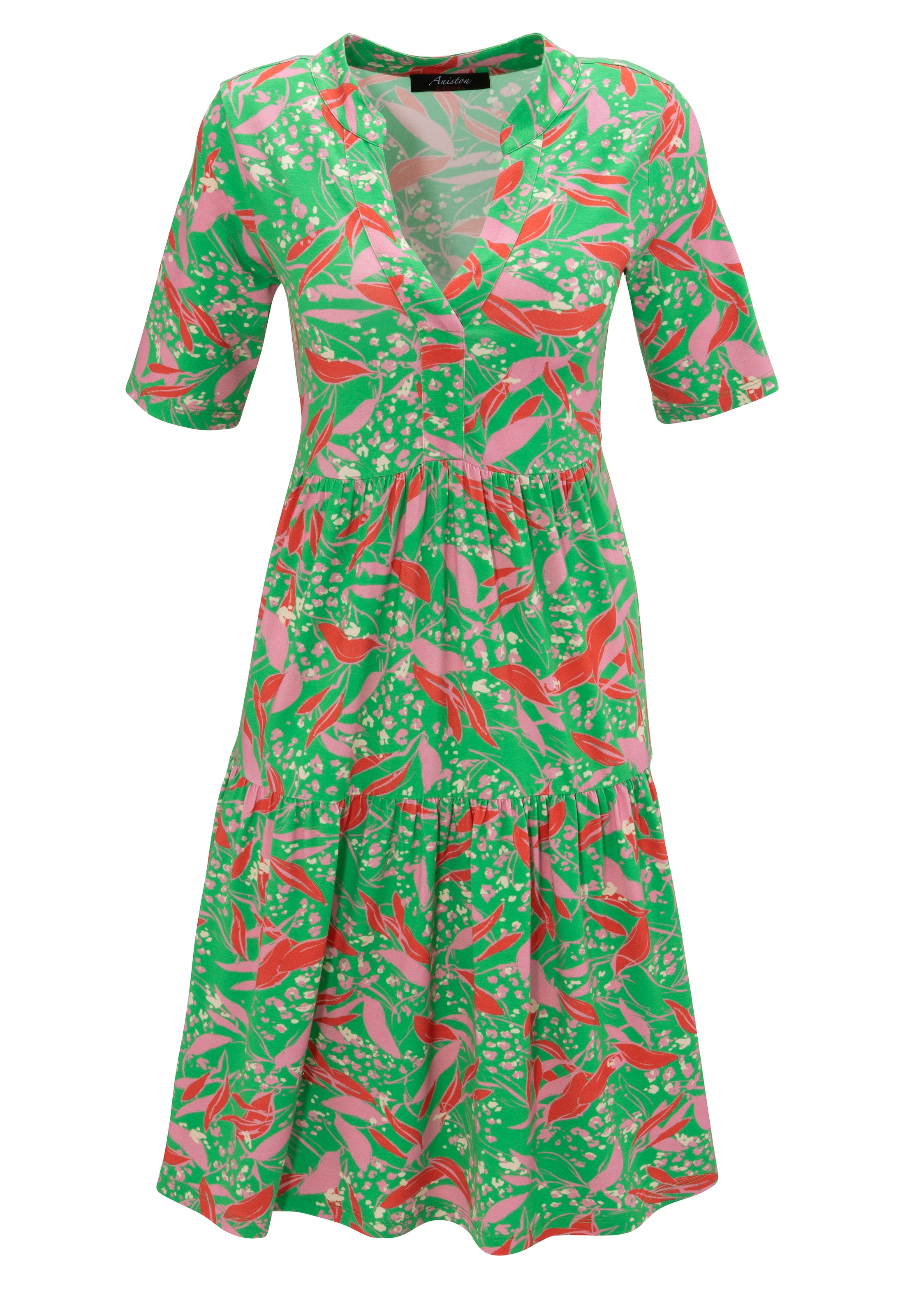 Sommerkleid, online | walking KOLLEKTION trendfarbenem, I\'m Aniston - kaufen Blumendruck CASUAL mit NEUE graphischem