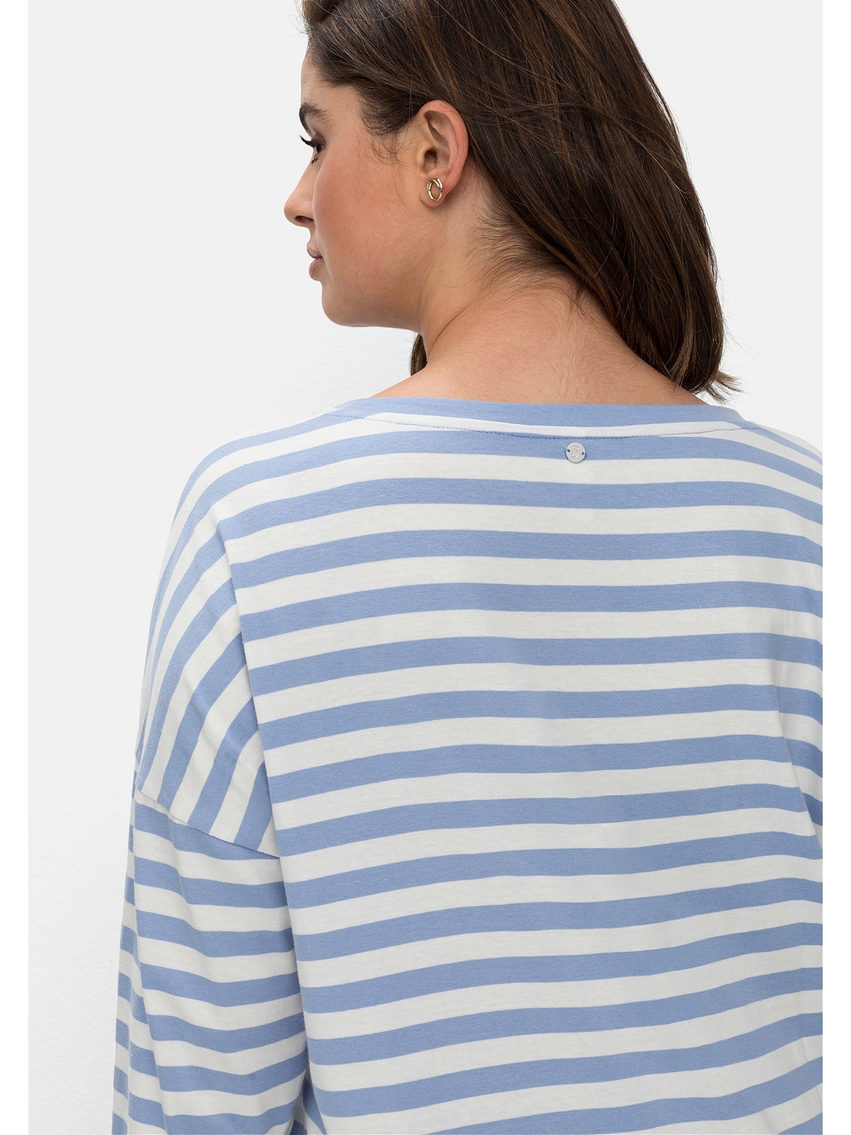 Sheego 3/4-Arm-Shirt »Große Größen«, mit walking online I\'m überschnittenen Schultern 