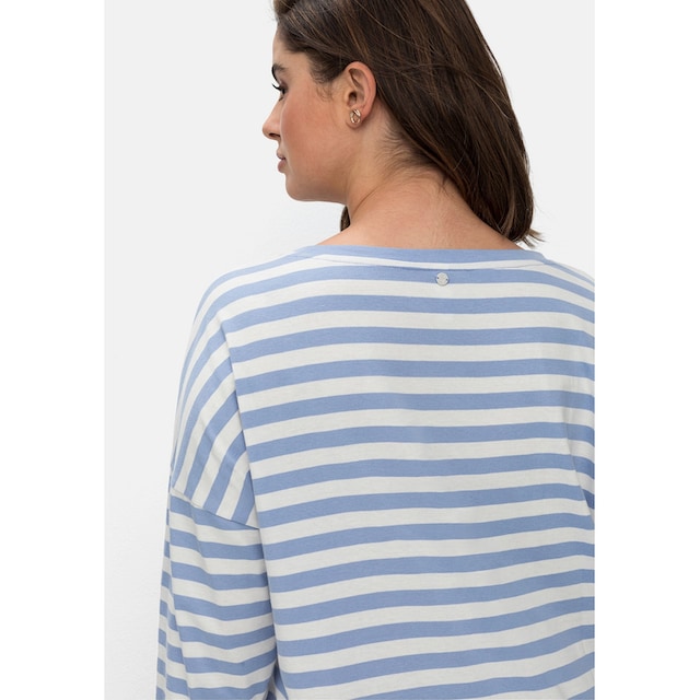 Sheego 3/4-Arm-Shirt »Große Größen«, mit überschnittenen Schultern online |  I\'m walking