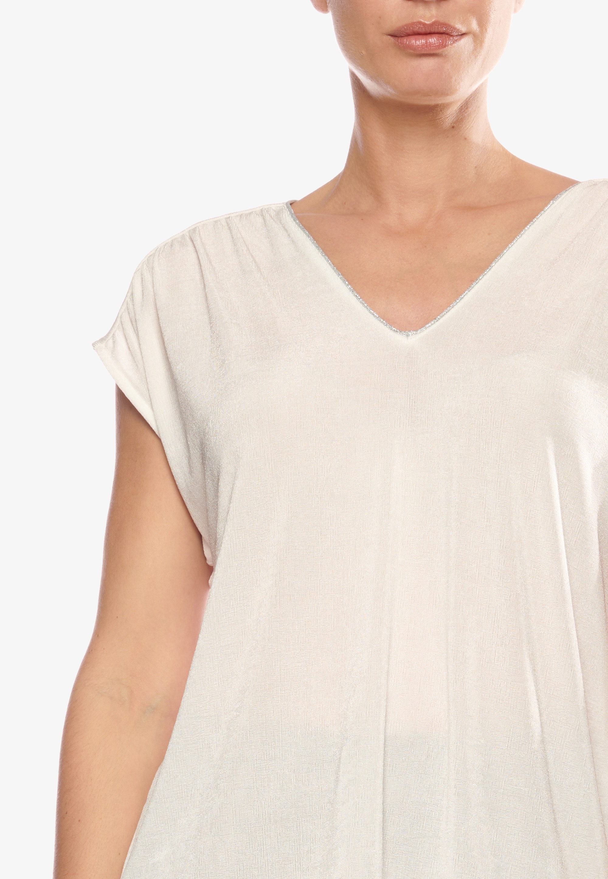 walking »TSHIRT mit femininem online SIDY«, kaufen T-Shirt Le I\'m Temps | Cerises Des V-Ausschnitt