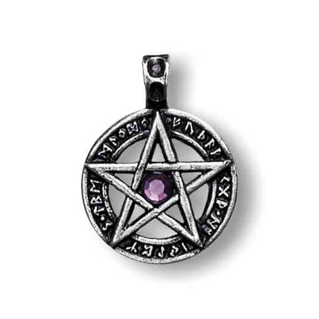 Adelia´s Amulett Anhänger Nordische Lichter Talisman Runenpentagramm - Erfüllung von Wünschen