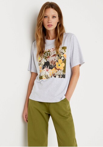 United Colors of Benetton T-Shirt, (1 tlg.), mit floralem Marken-Print auf der... kaufen