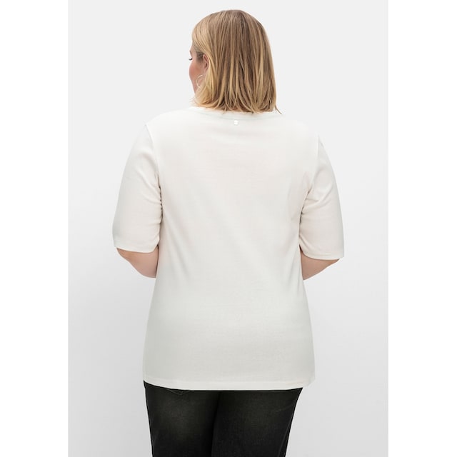 Sheego T-Shirt »Große Größen«, in feiner, dehnbarer Rippqualität shoppen