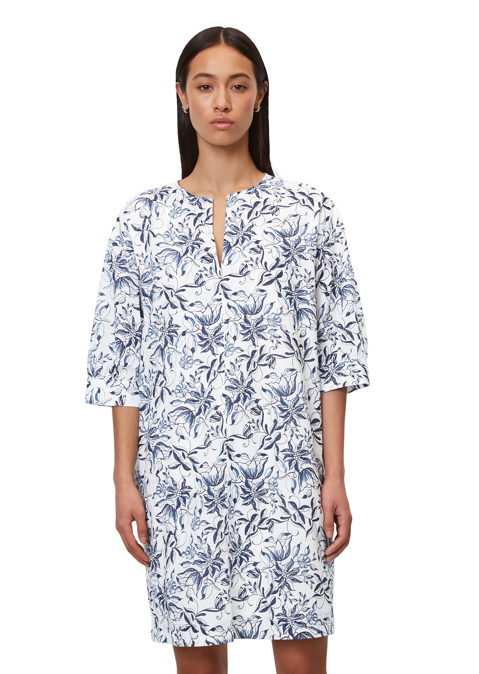 Marc O'Polo Druckkleid aus Crispy-Baumwolle-Voile