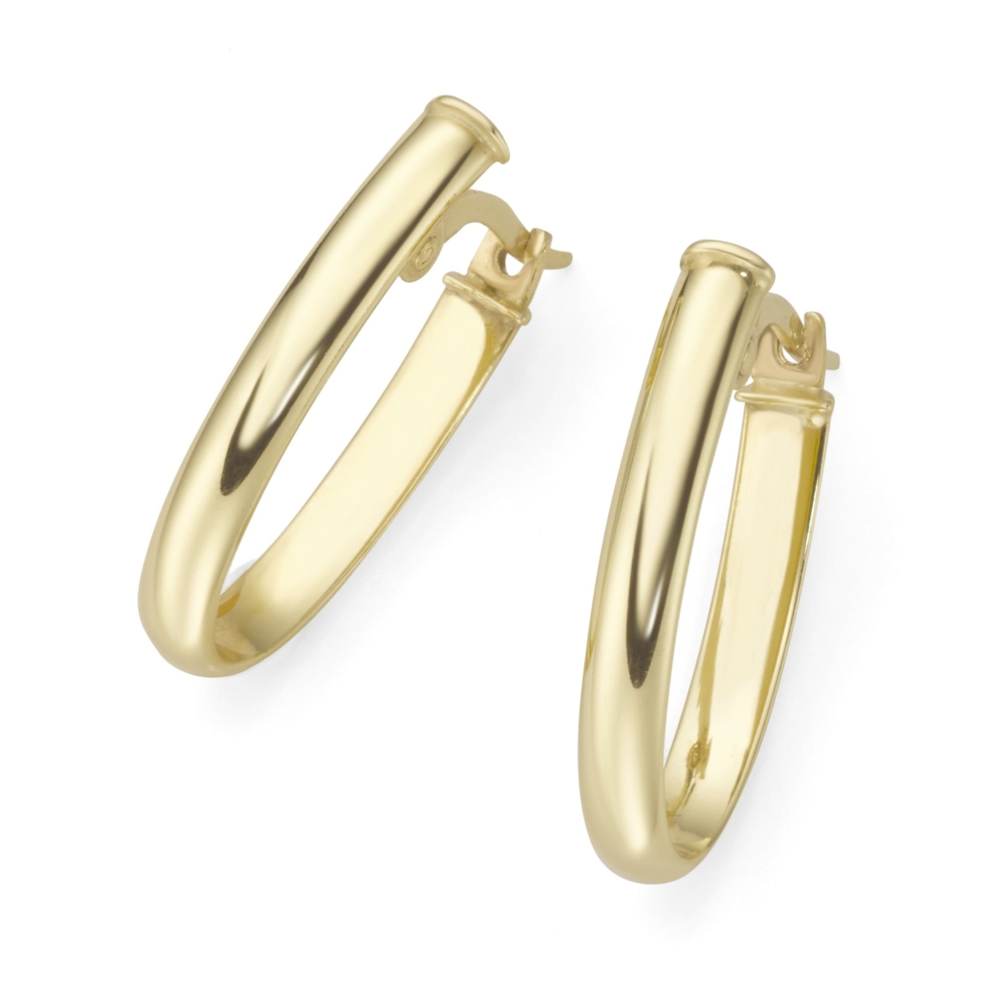 Luigi Merano Paar Creolen »ovale Gold 375« walking I\'m | glänzend, online kaufen Form