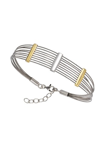 Vivance Armband »925/- Sterling Silber + Stahl bicolor« kaufen