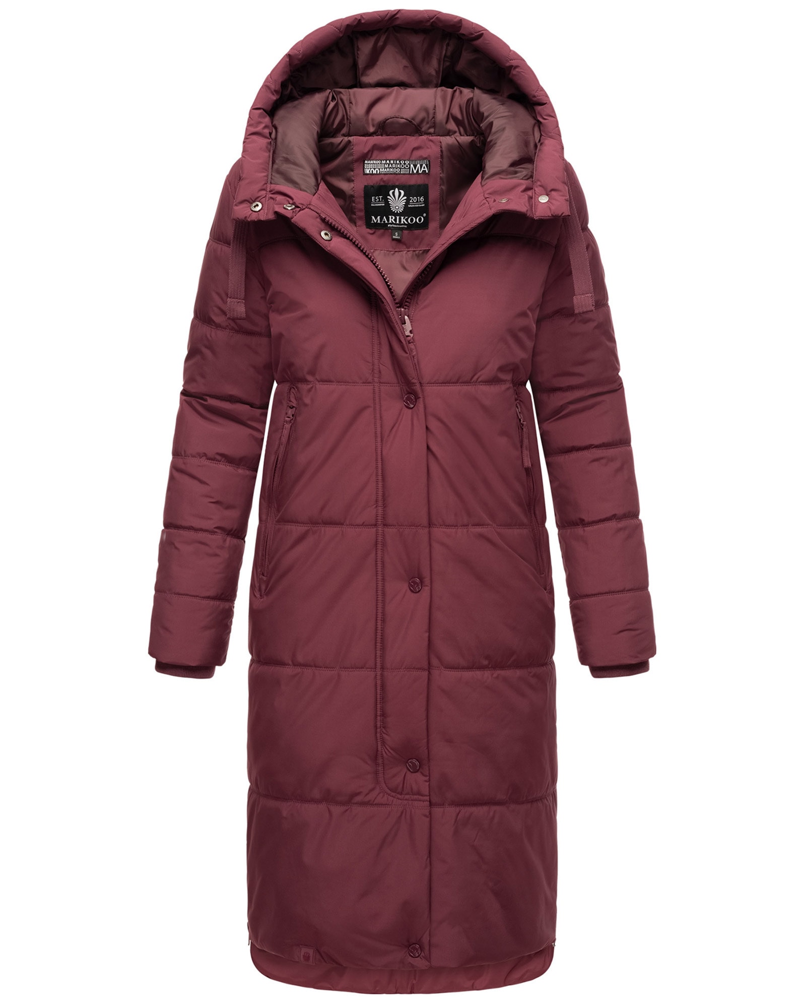 Marikoo Winterjacke »Soranaa«, langer Winter Mantel mit Kapuze bestellen | Übergangsjacken