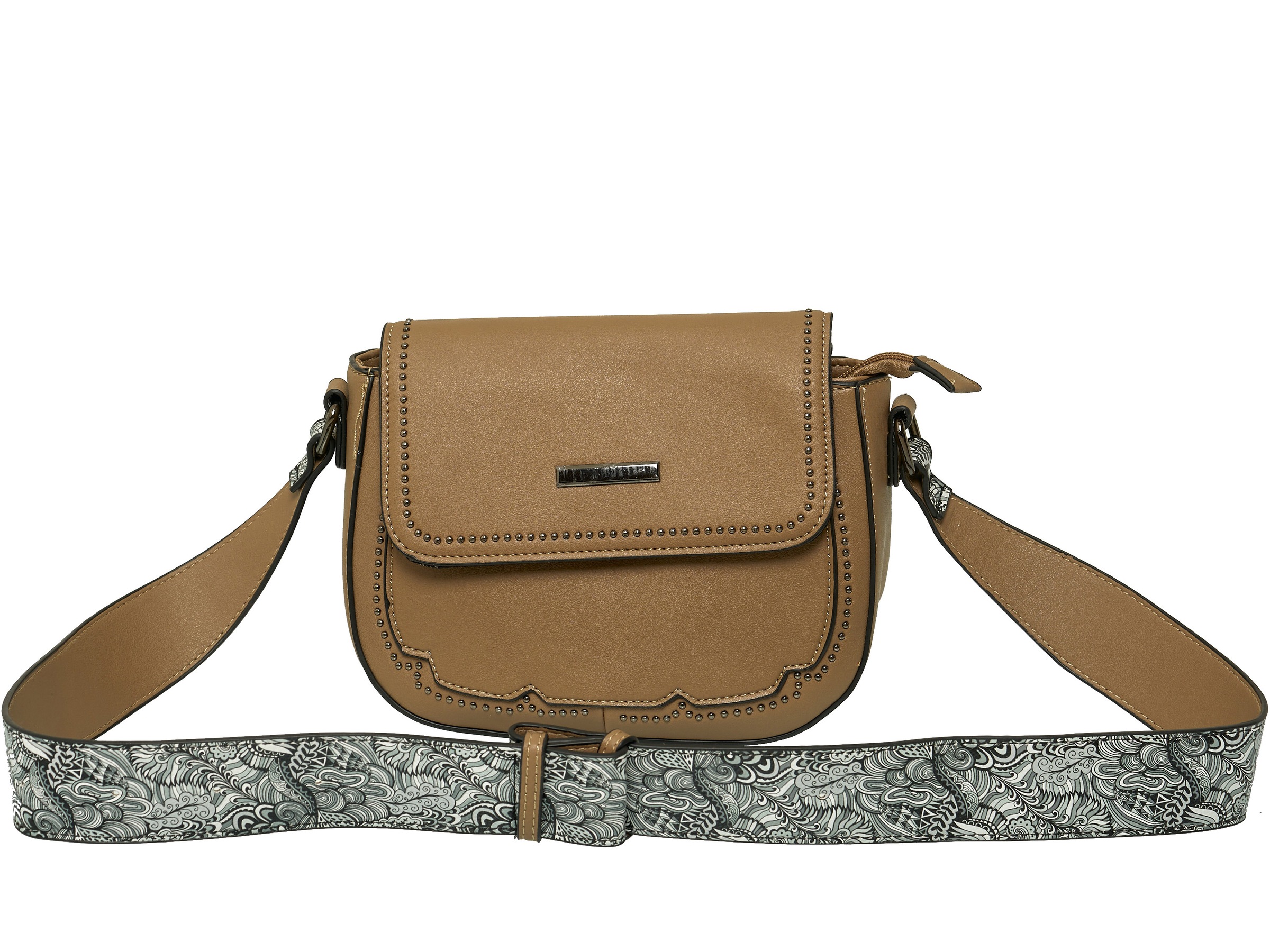 Emma & Kelly Schultertasche, mit gemustertem Schultergurt kaufen