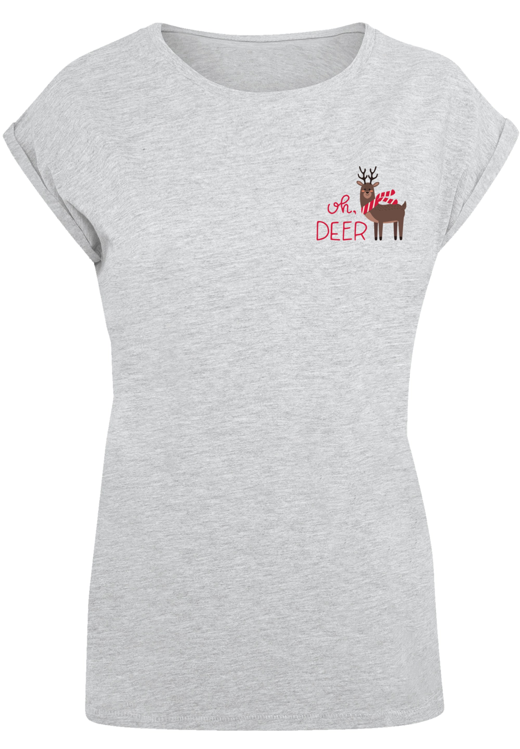 F4NT4STIC T-Shirt »Christmas Deer«, Premium Qualität, Rock-Musik, Band |  I\'m walking