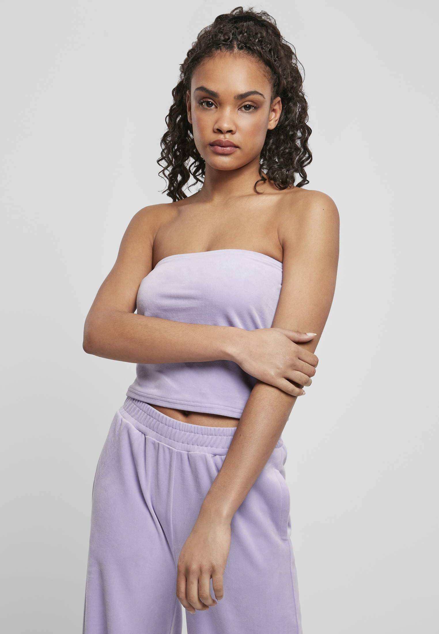 Sport-BH »Damen Ladies Short Velvet Tube Top«